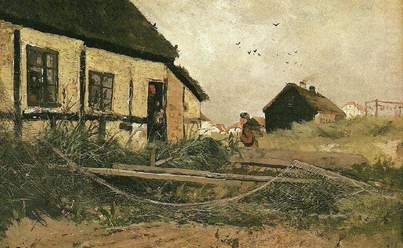 Frits Thaulow soren thys hus, skagen china oil painting image